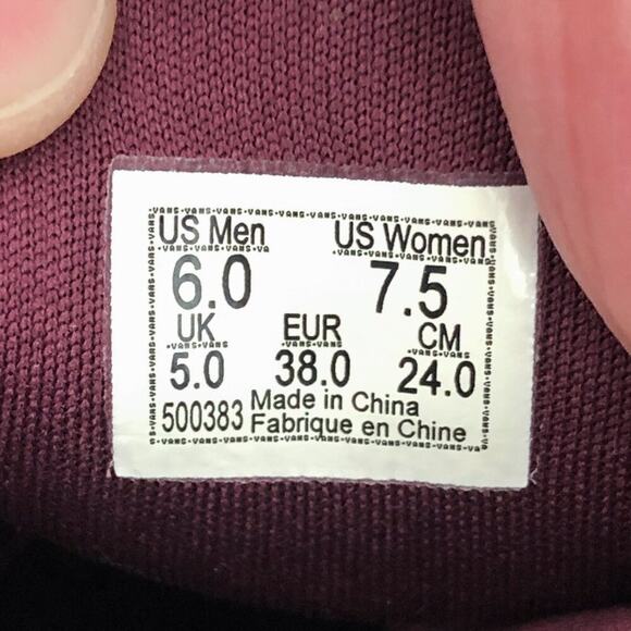 Vans Ultrarange Gore Slip On Ultracush Lite Trainer Shoe Size 7.5 Red Purple - Picture 13 of 14